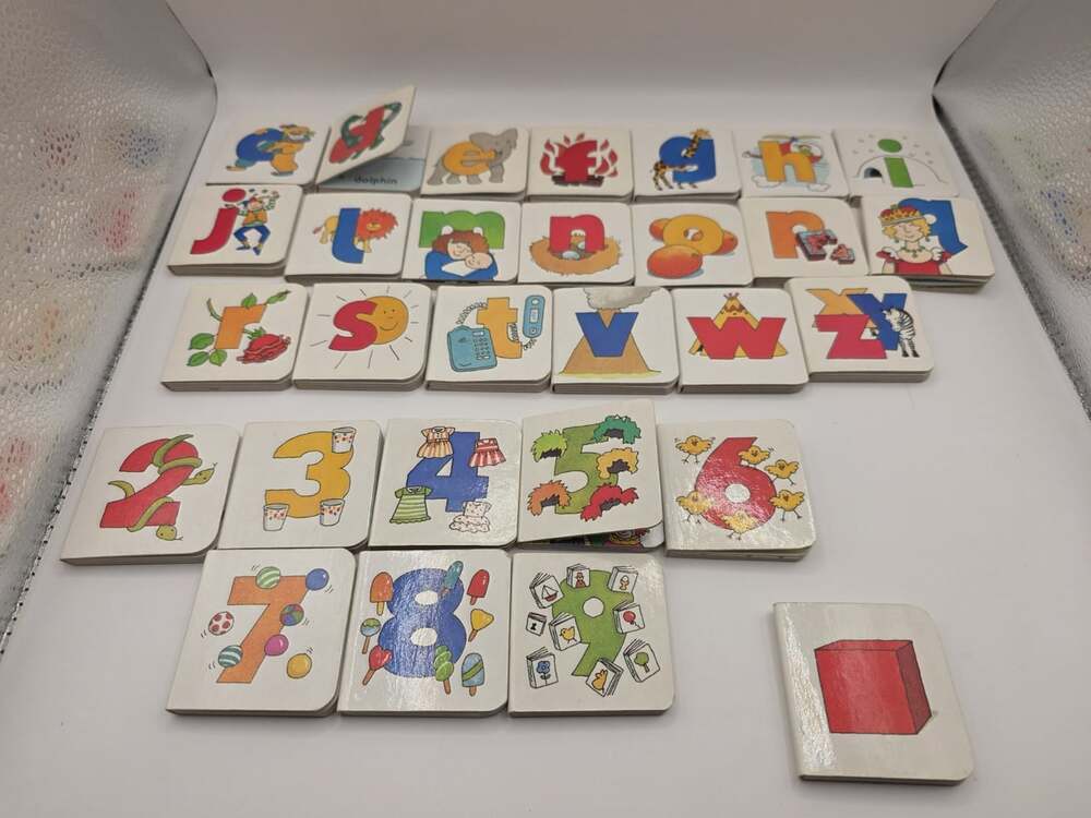 1998 Learning Box Mini Board Books Counting Alphabet Educational Toddler